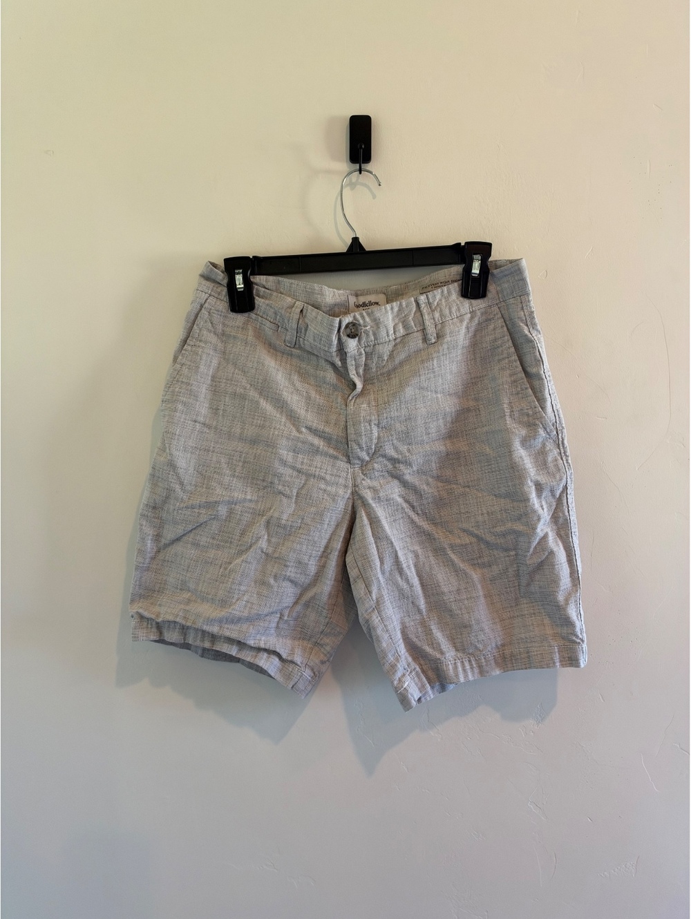 Goodfellow & Co Men’s The Every Wear Shorts Size 30 Gray Plaid 9” Inseam